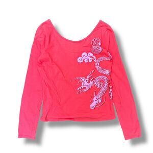 Versace Pink Dragon Top